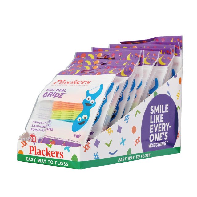 Plackers デンタルフロス マイクロクリーンキッズ フルーツ味 1箱(30本入×15袋)