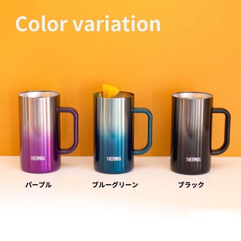 THERMOS - サーモス 真空断熱ジョッキ 720ml ブラック 、ブルーグリーン THERMOS サーモス 真空断熱ジョッキ 720ml JDK-721C ブラック