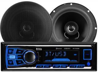 BOSSオーディオシステム 638BCK カーステレオパッケージ ? シングルDIN、Bluetooth、CD/DVDプレーヤーな