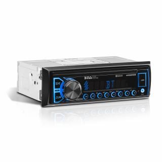 BOSSオーディオシステム 455BRGB カーステレオ - シングルDIN、Bluetooth、CD/DVDプレーヤーなし、AM/FM