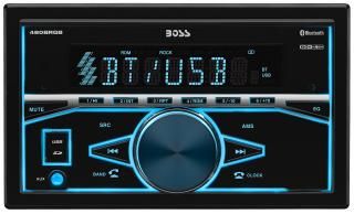 BOSS オーディオシステム 480BRGB カーステレオ - ダブルDIN、Bluetooth、CD/DVDプレーヤーなし、AM/FMラ