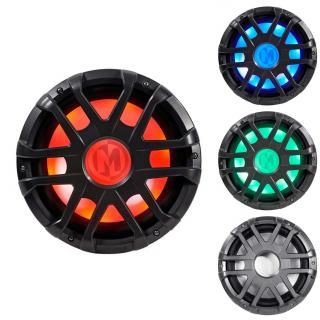 メンフィスオーディオ MXA1044 10インチ 500W LED マリンサブウーファー ポラリス RZR/ATV/UTV用