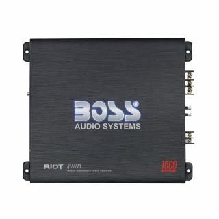 BOSSオーディオシステム R1600M モノブロックカーアンプ ? 1600W高出力、低/高レベル入力、ローパスクロ