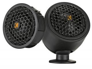 KICKER 51KST2004 3/4インチ (20mm) ツイーター、クロスオーバーおよびスイベルマウント付属、10〜65ワッ