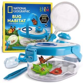National Geographic ナショナルジオグラフィック 子供用虫取りキット - 拡大鏡、虫取り器、ピンセット、
