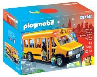Playmobil プレイモービル 5680 スクール バス 車両 プレイセット スクールバス