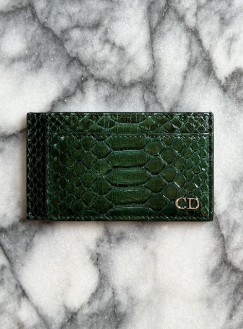 Christian Dior python coin case