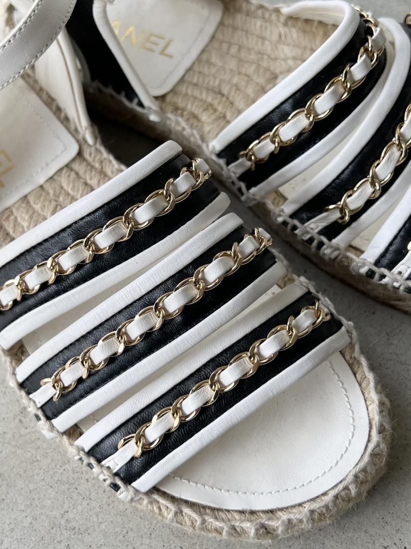 CHANEL espadrille sandal 36 - TIMELESS BAGUE CHANEL espadrille sandal 36 - TIMELESS BAGUE
