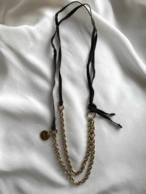 PRADA chain necklace  gold