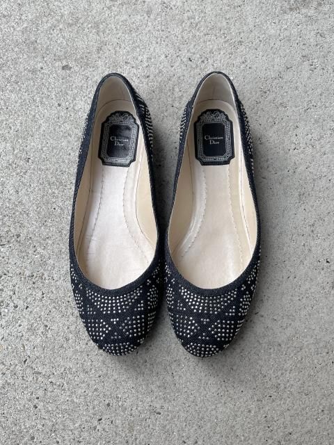 Christian Dior denim flat shoes