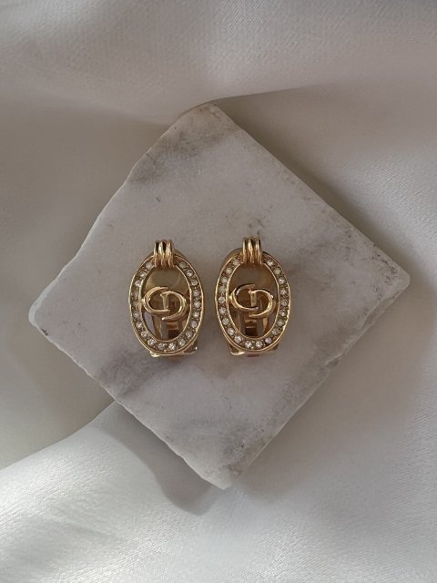 Christian Dior crystal earring