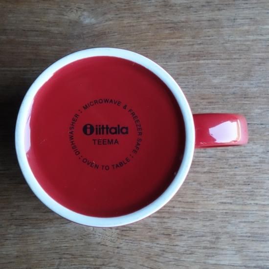 【新品未使用品】 Teema 廃盤色赤 5点 iittala（イッタラ）“TEEMA”（ティーマ/レッド）マグカップ（廃
