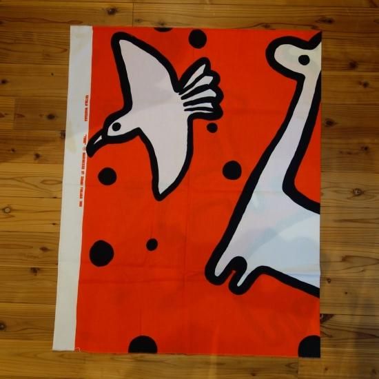 marimekko(マリメッコ)“YUME”(オレンジ)vintage TEXTILE(B marimekko(マリメッコ)“YUME”(オレンジ)vintage TEXTILE(B
