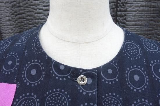marimekko vintage “ILOINEN TAKKI”(イロイネンタッキ/黒 marimekko vintage “ILOINEN TAKKI”(イロイネンタッキ/黒