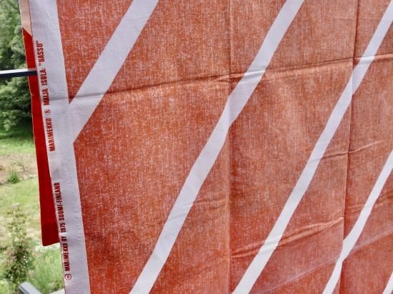 marimekko “BASSO”（バッソ/レンガ色）vintage TEXTILE - ENN