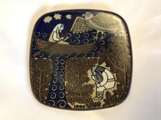 アラビア　カレワラ　1980年　陶板 〈オリジナルボックス付き〉 アラビア カレワラ 1980年 陶板 〈オリジナルボックス付き〉 陶芸