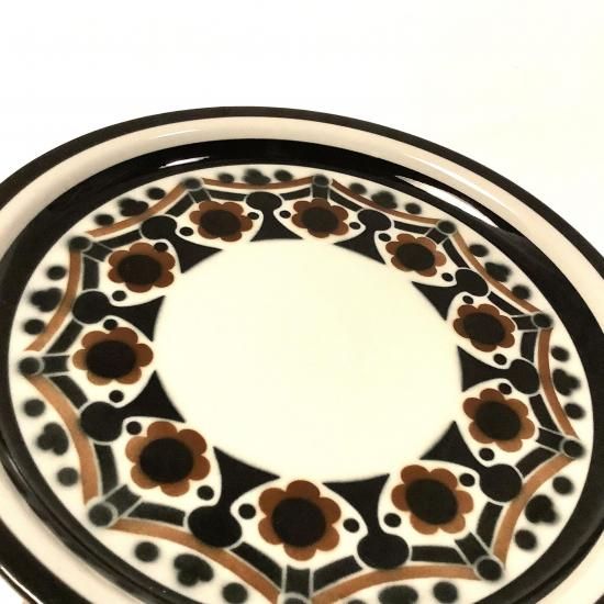 ARABIA（アラビア）“riikka”（リーッカ/茶）プレート（26cm