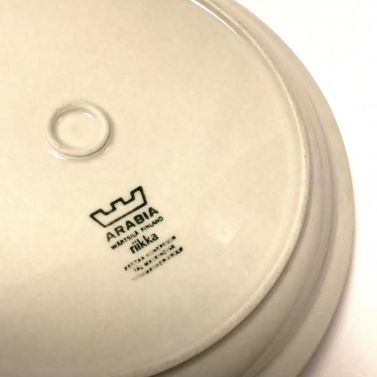 ARABIA（アラビア）“riikka”（リーッカ/茶）プレート（26cm
