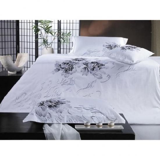 BKQ009ボックスシーツ/シングル(刺繍)(ベッドリネン 寝具カバー