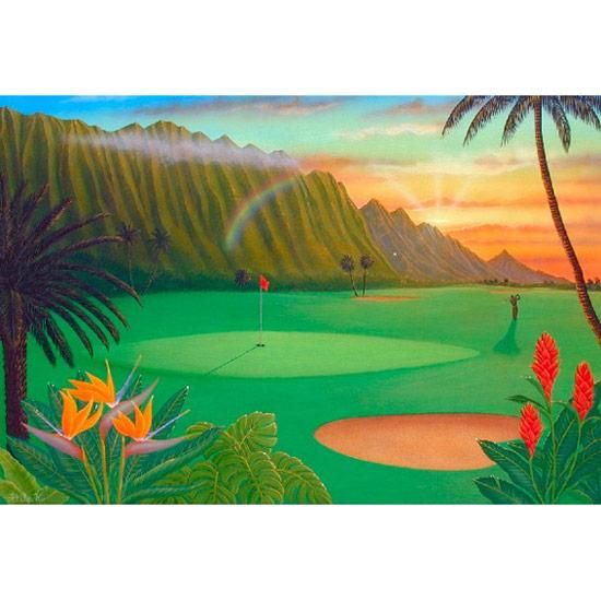 ハワイアート／マット額装付き絵(椰子のネイティブハウス)1枚 楽天市場】絵画 アート 絵 ハワイ A4 インテリア マットフレーム