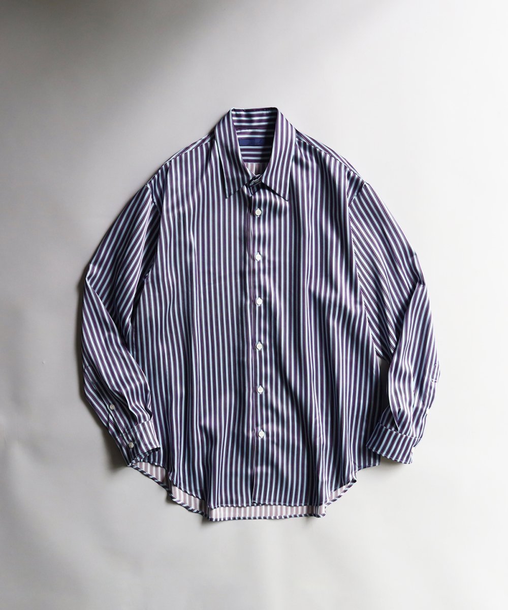 Printed Stripe Shirt - BLUE