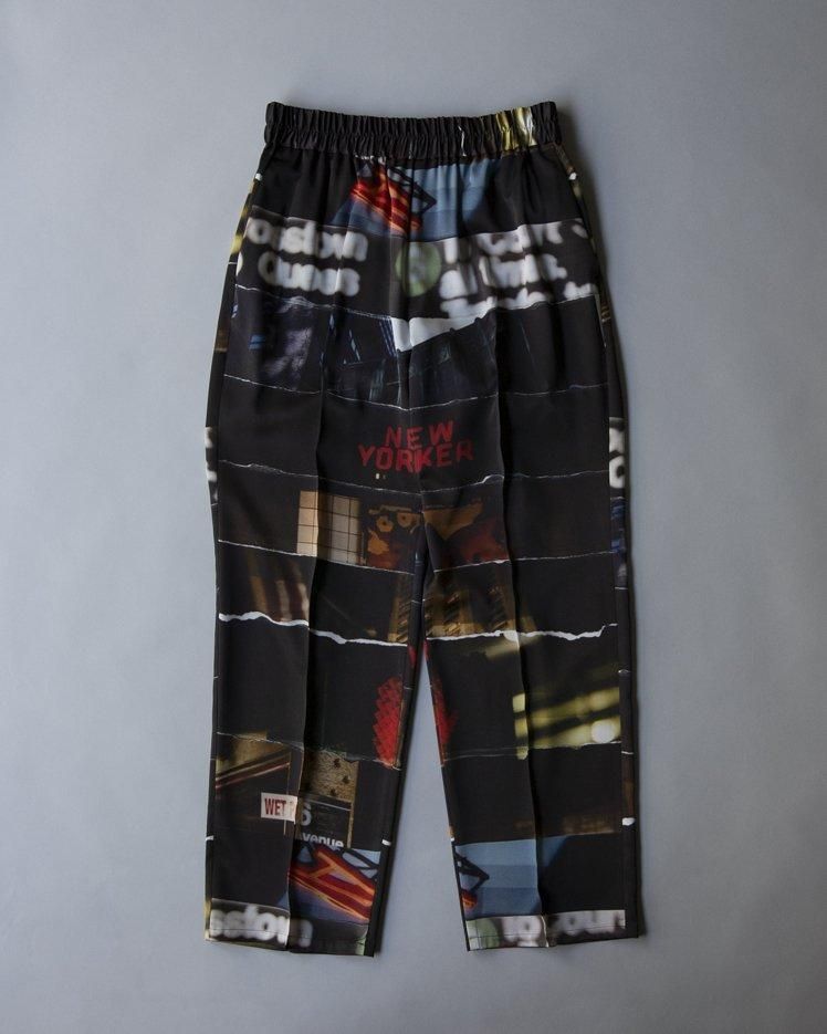 Test Print Pin Tuck Trousers  Lui Araki