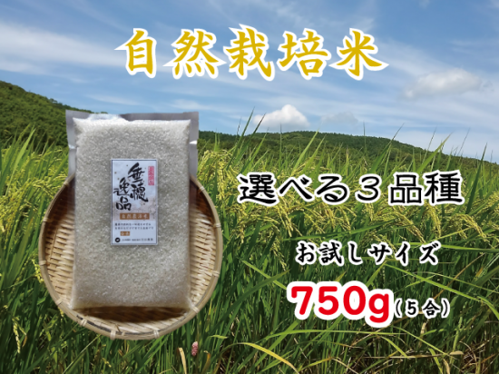 自然栽培米お試しサイズ【750g(5合)】福岡県産 無農薬 無肥料 自然栽培米お試しサイズ【750g(5合)】福岡県産 無農薬 無肥料