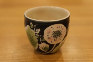 大谷桃子　桃色菊フリーカップ