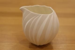 近代陶磁器 茶道具 高橋奈己「白磁茶器 」共箱 B-OWND