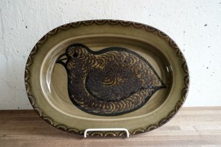 Arabia GOG Oval Plate (bird)  / ӥ 롦󡦥󥯥 Хץ졼