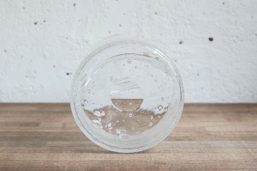 Nuutajarvi [sargasso] Vase with Handle ( Clear ) / ヌータヤルヴィ