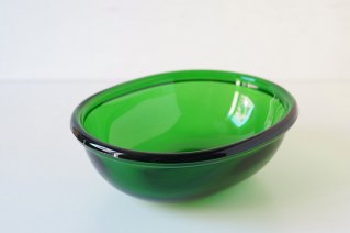 Nuutajarvi [Luna] Oval Bowl (Green) / ̡ [] ե 饹 Хܥ (꡼)
