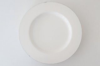 ARABIA FINEL [Kaj Franck]  Enamel Plate (White)  / アラビア・フィネル  [カイフランク] 琺瑯プレート (ホワイト)