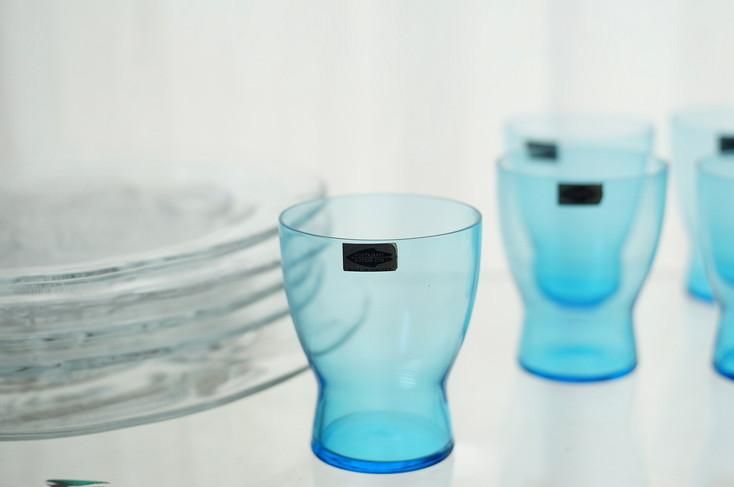 Nuutajarvi [1710] Saara Hopea Tumbler (Turquoise) / ヌータヤルヴィ