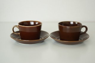 Arabia [ Kilta ] Cup&Saucer (Brown) / ӥ [ 륿 ] åס (֥饦) 