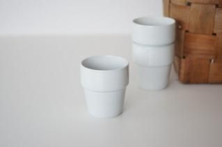 Arabia White Stacking Cup / ӥ å󥰥å (ۥ磻)
