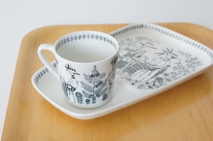 Arabia [Emilia] Cup & MB Model Plate / アラビア [エミリア] カップ