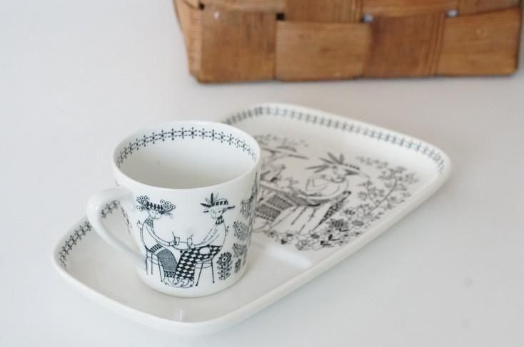 Arabia [Emilia] Cup & MB Model Plate / アラビア [エミリア] カップ