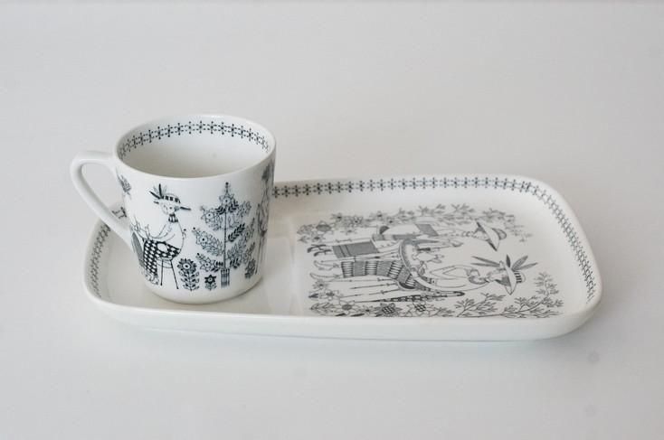 Arabia [Emilia] Cup & MB Model Plate / アラビア [エミリア