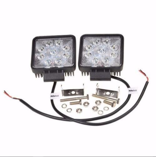 LEDワークライト 作業灯 27W 9LED 9連 12V-24V対応 角型 広角 LEDワークライト 作業灯 27W 9LED 9連 12V-24V対応 角型 広角