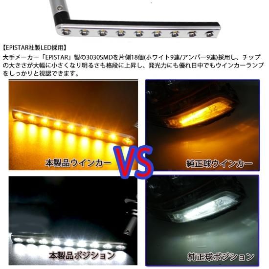 LEDウインカー シーケンシャル 三菱 デリカ D5 H31.2～ 抵抗付