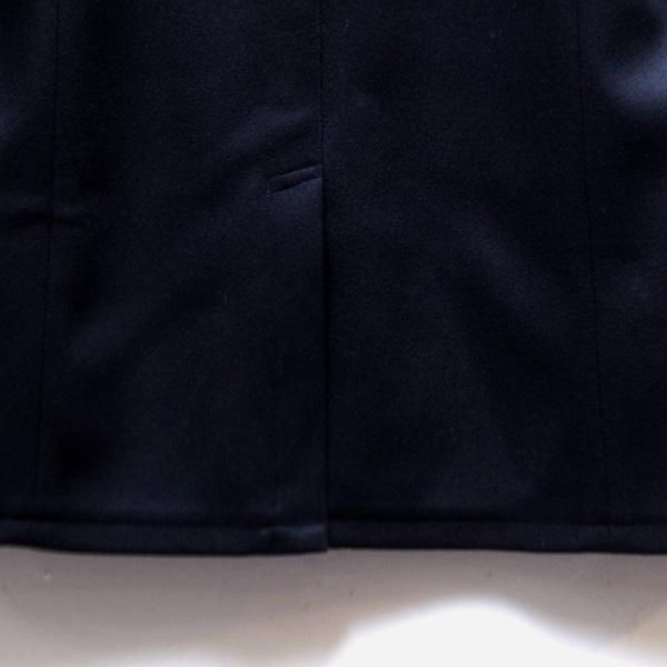 CORONA コロナ ウールコート フーデットコート カシミヤ混 ネイビー L CORONA 