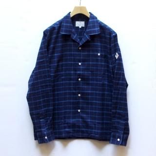 ARVOR MAREE(ܡޥ졼) / ONENAP SHIRT LONG SLEEVE:INDIGO CHECK åȥͥ륪ץ󥫥顼