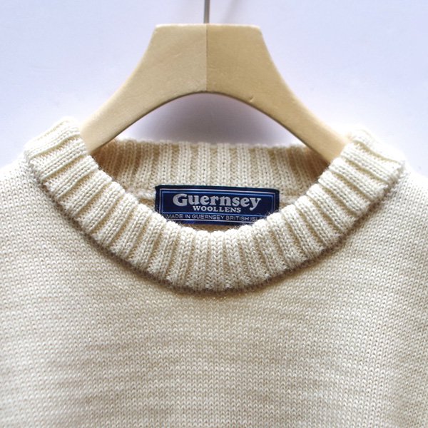 GUERNSEY WOOLLENS(ガンジーウーレンズ) / CREW NECK GUERNSEY PLAIN