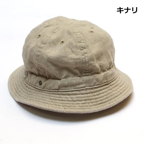 DECHO デコー　リネンバケットハット　キナリ DECHO(デコー)/SHALLOW KOME HAT:LINEN リネンシャローコメハット