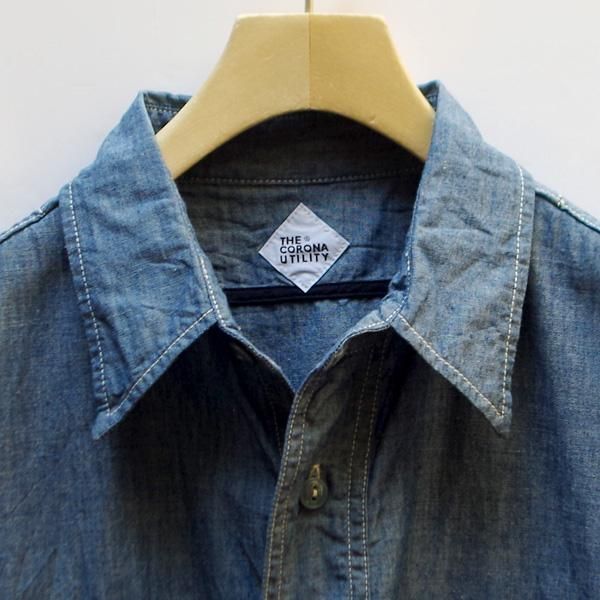 CORONA(コロナ) / NAVY 2POCKET SHIRT SHORT SLEEVE 半袖シャンブレー