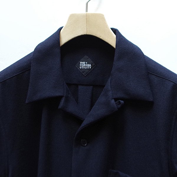 CORONA(コロナ)/FRENCH CAFE SHIRT : Wool Cashmere Flannel フレンチカフェシャツ