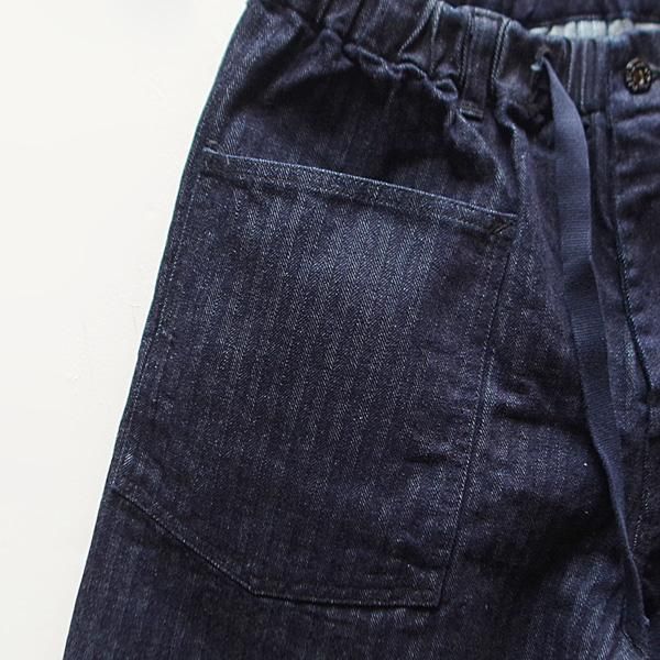 POST O’’ALLSE-Z ARMY-NAVY PANTSヘリンボ-ンデニム POST O'ALLS 【 ポストオーバーオールズ 】E-Z ARMY-NAVY Pants
