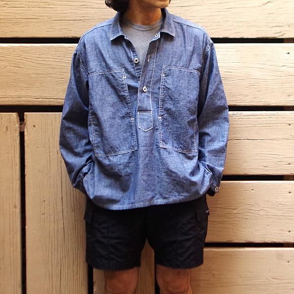 Post O' Alls(ポストオーバーオールズ)/ARMY SHIRT : Cotton Chambray ...