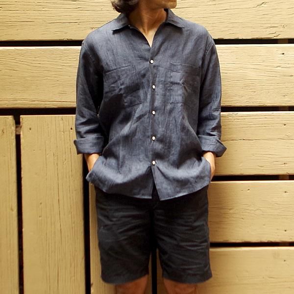 MOJITO(モヒート)/ABSHINTH SHIRT-INDIVIDUALIZED SHIRT : NAVY